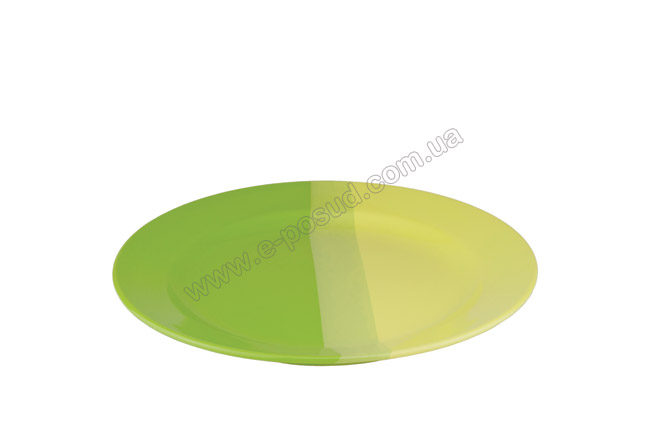 Желто-салатовая тарелка 25 см