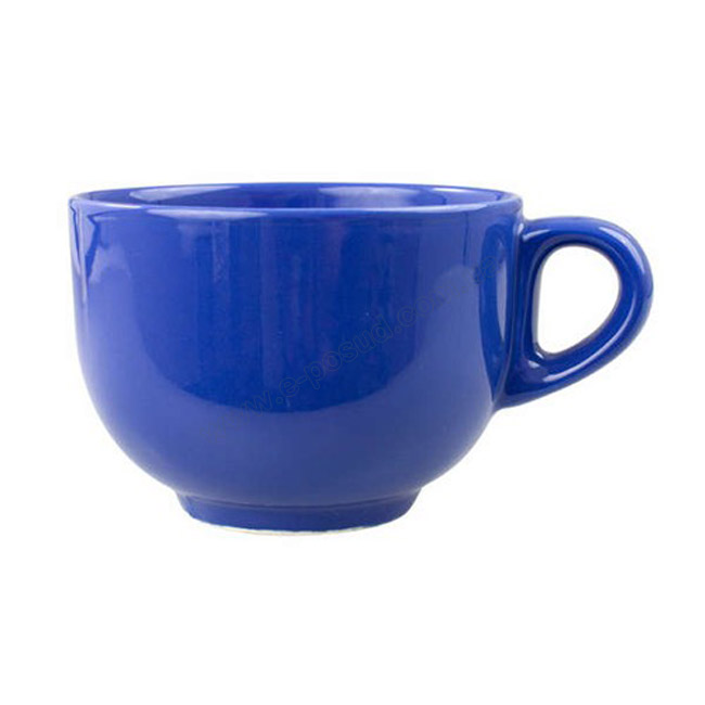 Синяя чашка для бульона 450 мл