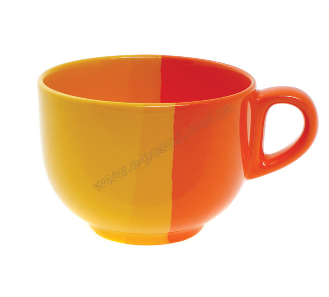 Оранж.-желтая чашка для бульона 450 мл