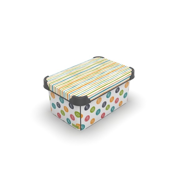 Контейнер Qutu Style Box Colored Zigzag 6835538 (13,5х19х28,5 см)