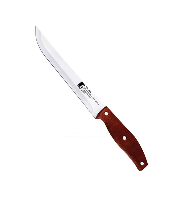 Нож для нарезки 20 см, нерж. сталь, деревянная руч