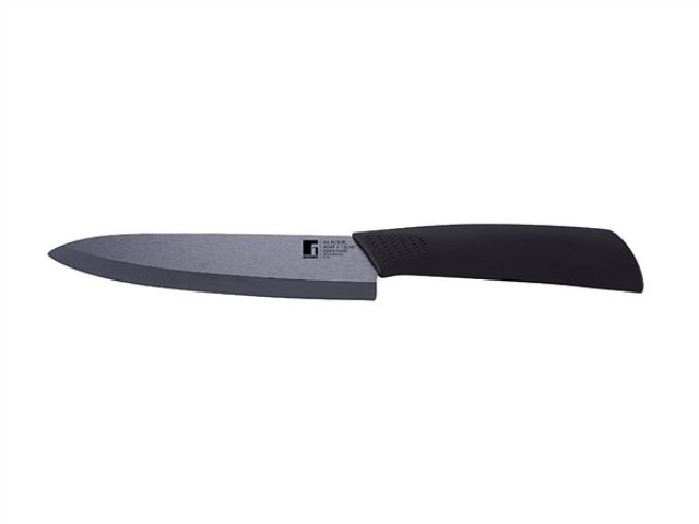 Нож поварской, 15 см, черная керамика