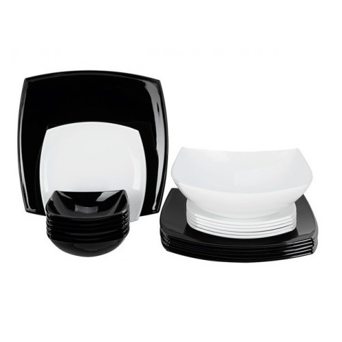 Сервиз столовый Luminarc Quadrato Black/White C5239 (19 пр)