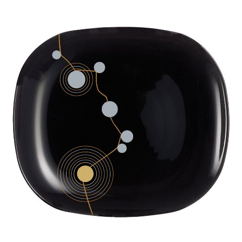 Тарелка десертная Luminarc Sequins Black E8095 (19х21 см)
