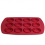 Форма для випікання кексів Kamille KM-7755-RD (38,5х27 см) червоний