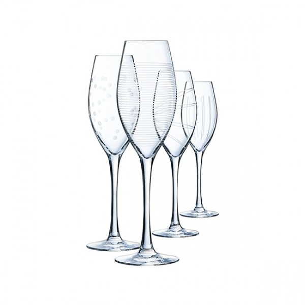 Набор бокалов для шампанского Eclat Illumination L7564 (240 мл, 4 шт)