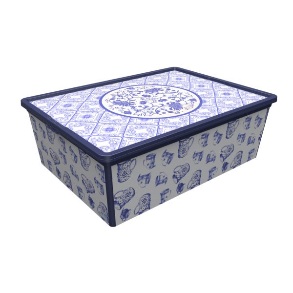 Контейнер Qutu Trend Box Porcelain 25 л (17,5х37х52,5 см)