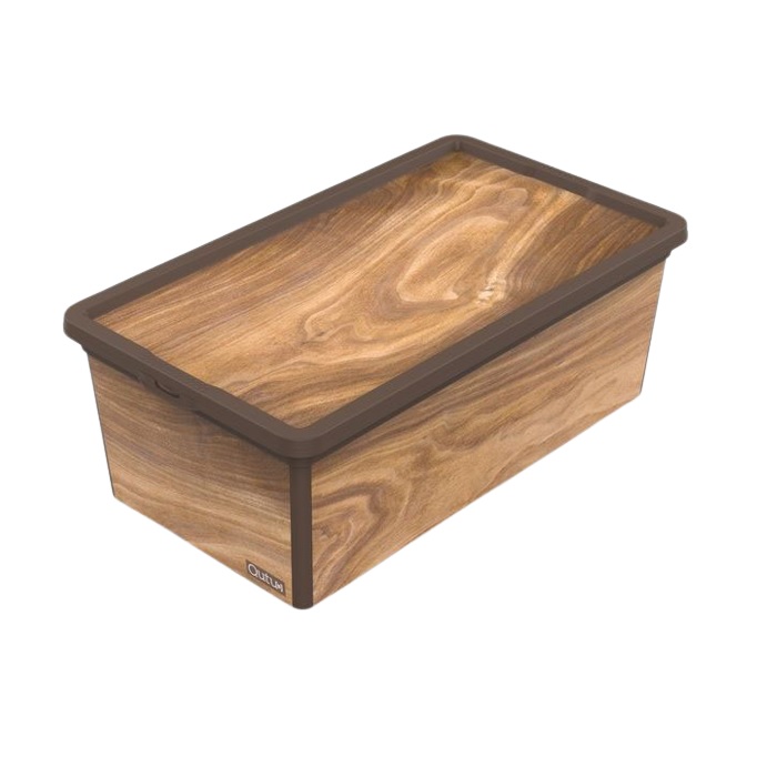 Контейнер Qutu Trend Box Wood 5 л (11,5х19х33,5 см)